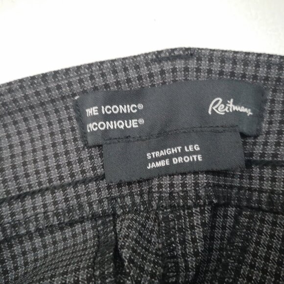 NWT Reitmans Ladies Size 12 Petite Grey Plaid Pull On Style High Rise Pants - Picture 5 of 15